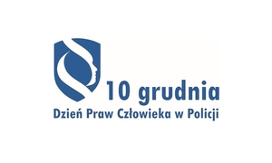 napis: 10 grudnia Dzień Praw Człowieka w Policji