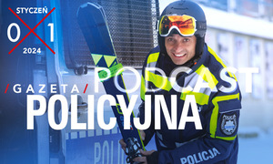 policjant, napis gazeta policyjna