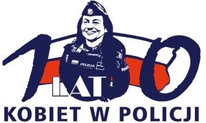 napis 100 lat kobiet w Policji