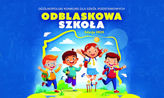 napis odblaskowa szkoła